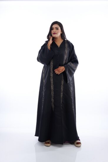 Royal satin customized abaya